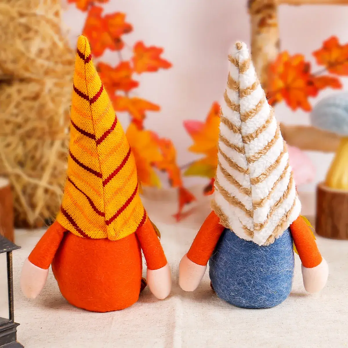 Harvest Maple Leaf Doll Sunflower Rudolph Faceless Ornaments - Image 4