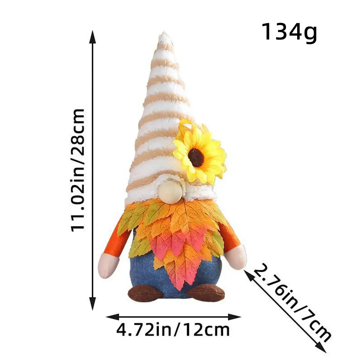 Harvest Maple Leaf Doll Sunflower Rudolph Faceless Ornaments - Image 2