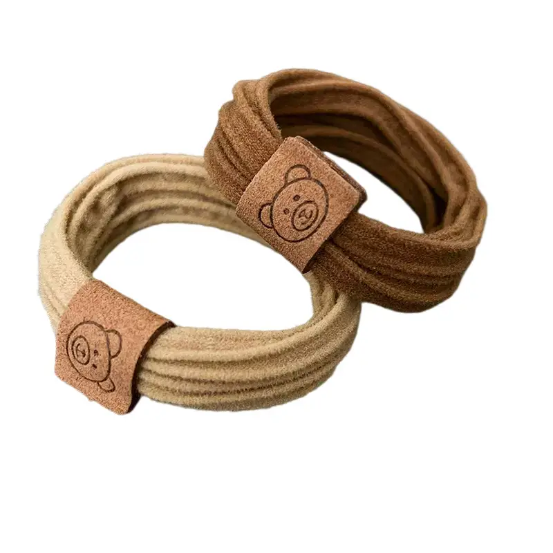 Rubber Band Thick Head Rope Hair High Elasticity Bear Label