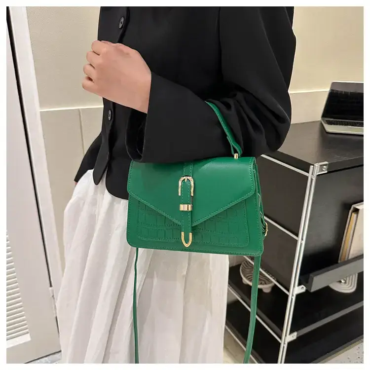 Green Stone Pattern Single Shoulder Crossbody Bag for Women — feature 18