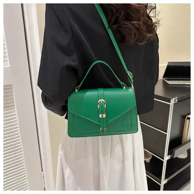 Green Stone Pattern Single Shoulder Crossbody Bag for Women — feature 19