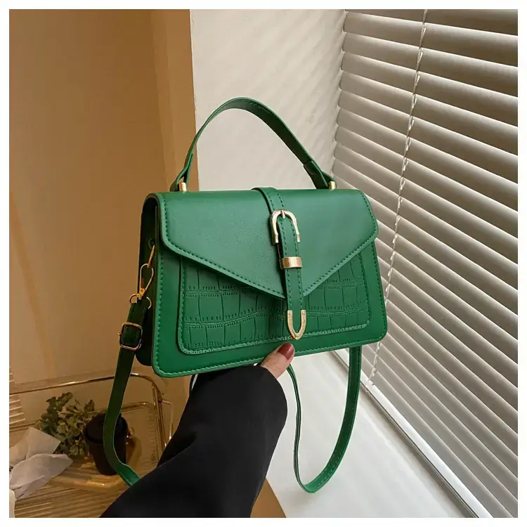 Green Stone Pattern Single Shoulder Crossbody Bag for Women — feature 27