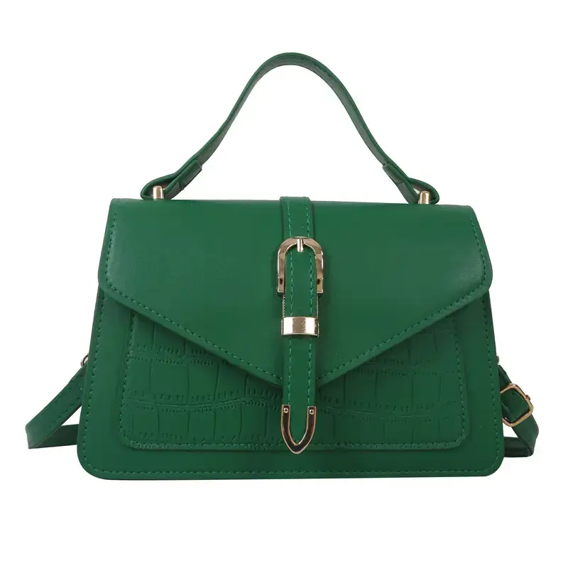 Green Stone Pattern Single Shoulder Crossbody Bag for Women - Image 2