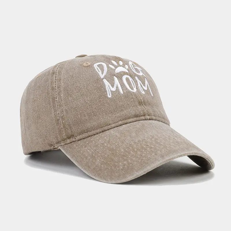 Women Grey Mom Dog Cap Wash & Wear Embroidered — feature 13