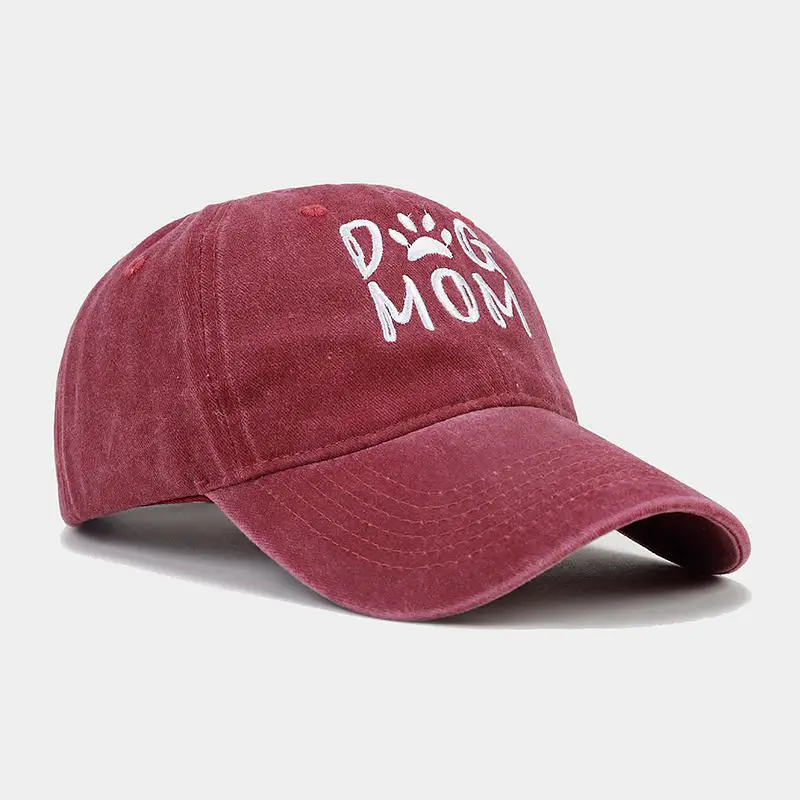 Women Grey Mom Dog Cap Wash & Wear Embroidered — feature 15