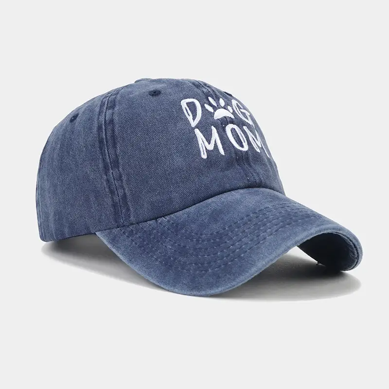 Women Grey Mom Dog Cap Wash & Wear Embroidered — feature 17