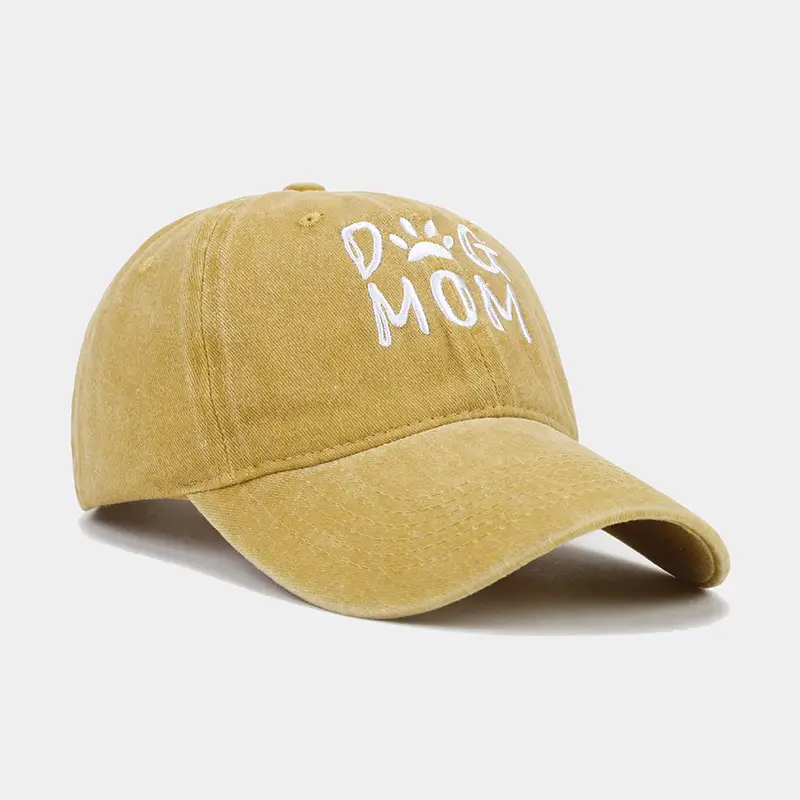 Women Grey Mom Dog Cap Wash & Wear Embroidered — feature 19
