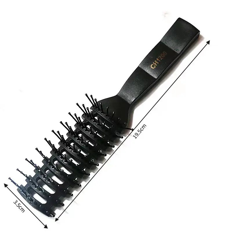 Black 9-Row Anti-Static Hair Comb for Men — feature 5