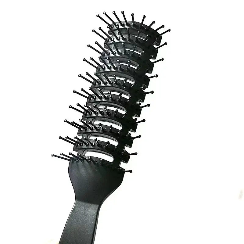 Black 9-Row Anti-Static Hair Comb for Men — feature 6