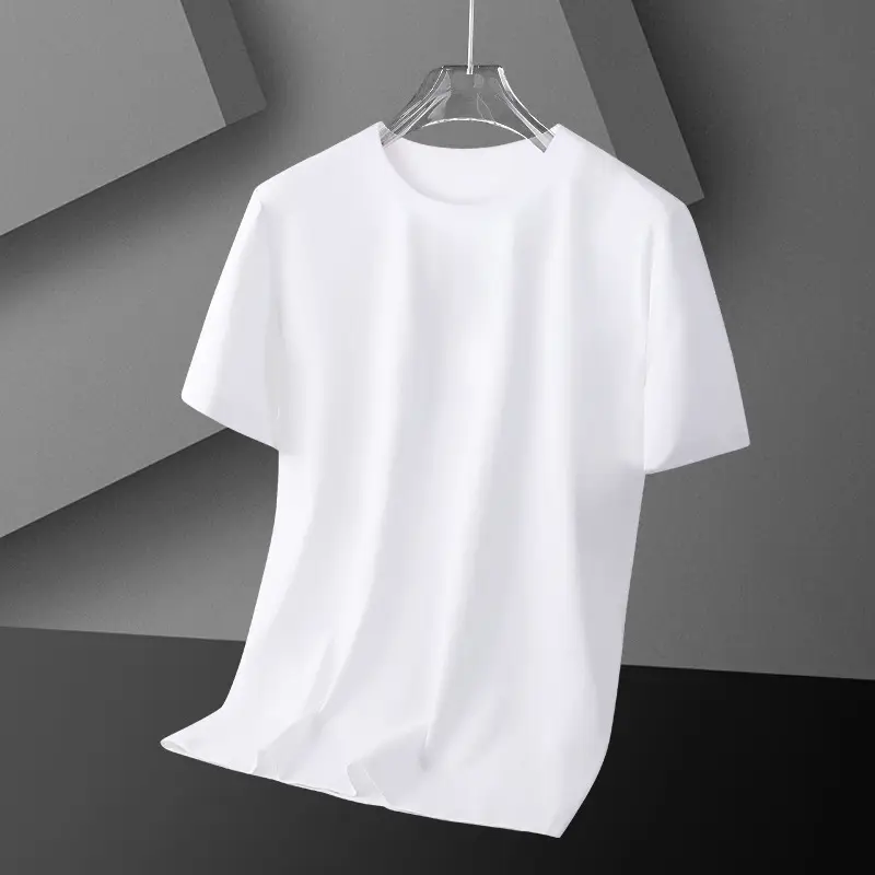 Men Black Cotton T-Shirt Short Sleeve Base Layer - Image 2