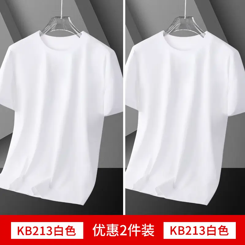 Men Black Cotton T-Shirt Short Sleeve Base Layer - Image 6
