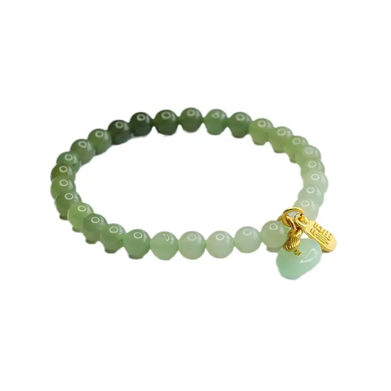 Guan Yu Jade Bracelet Clear Gradient Women Fortune Buckle - Image 6