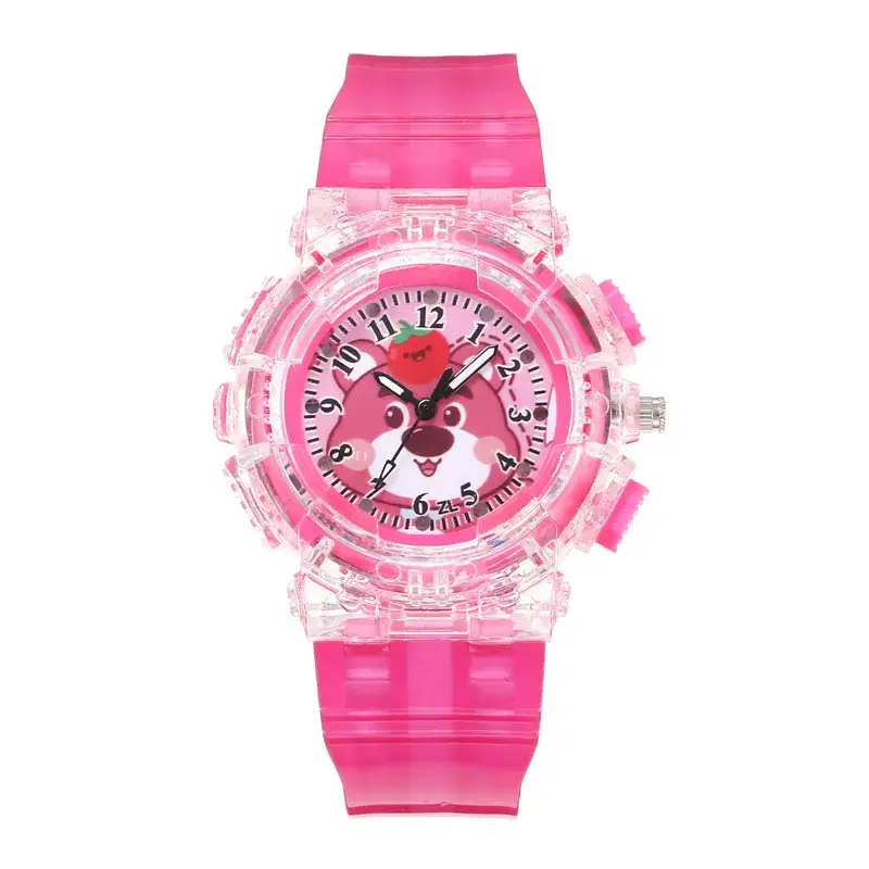 Kids Colorful Electronic Watches with Transparent Design - Image 2