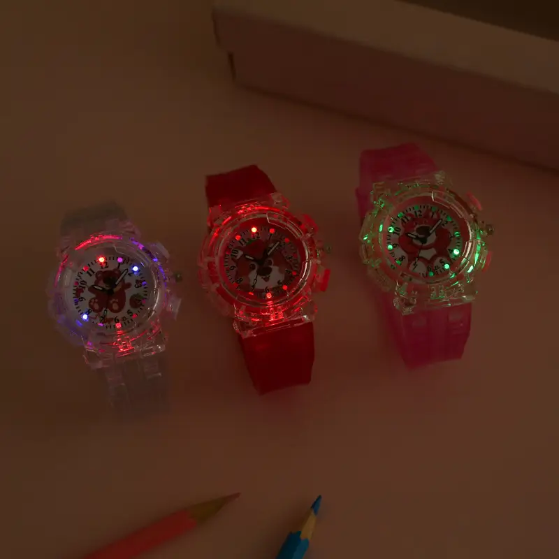 Kids Colorful Electronic Watches with Transparent Design — feature 9
