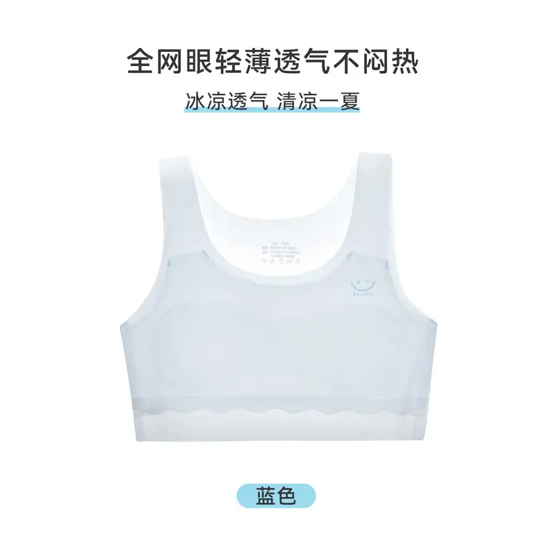 Summer Development Girls' Seamless Underwear Girls Junior High School Students Bra Lightweight Breathable Children's Vest