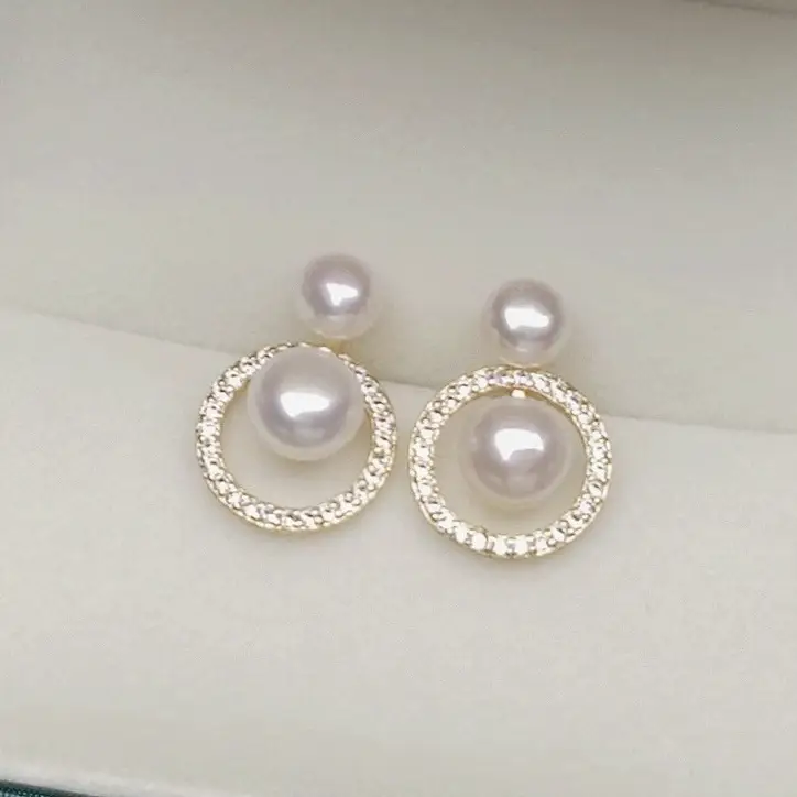 Freshwater Pearl Multi-Bead Earrings Ring for Women — feature 9