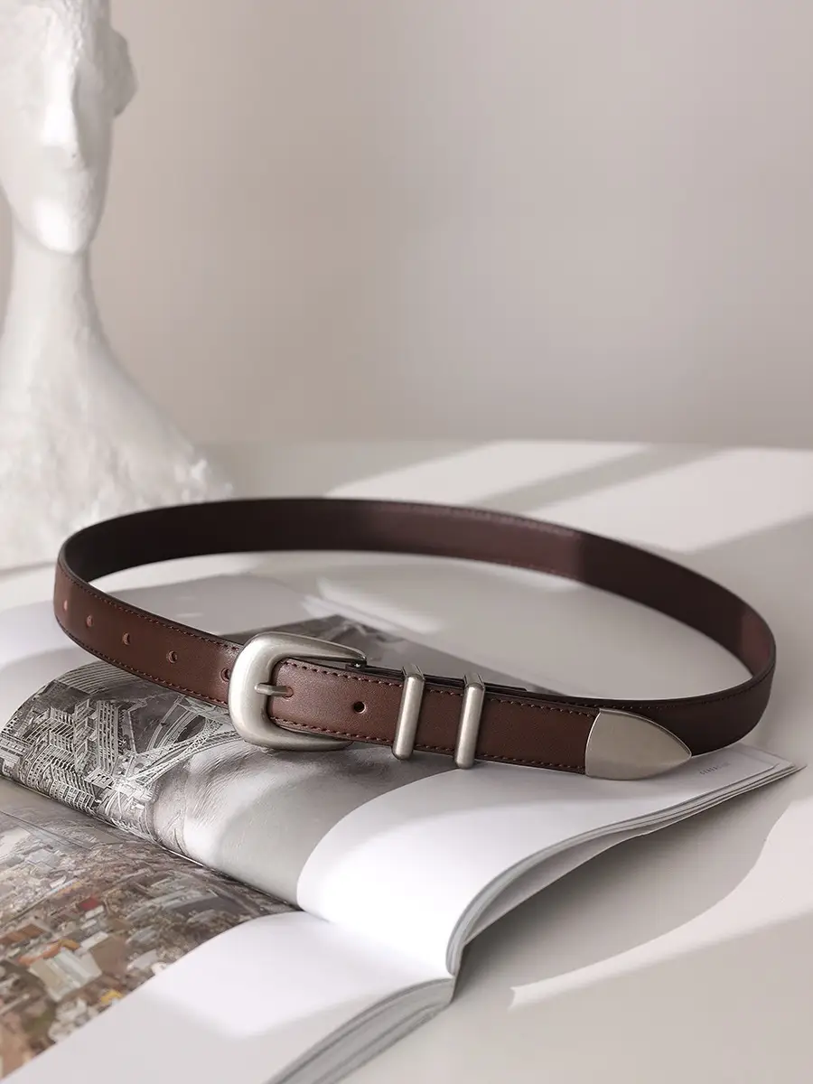 Black Vintage Slimming Belt with Buckle for Women — feature 13