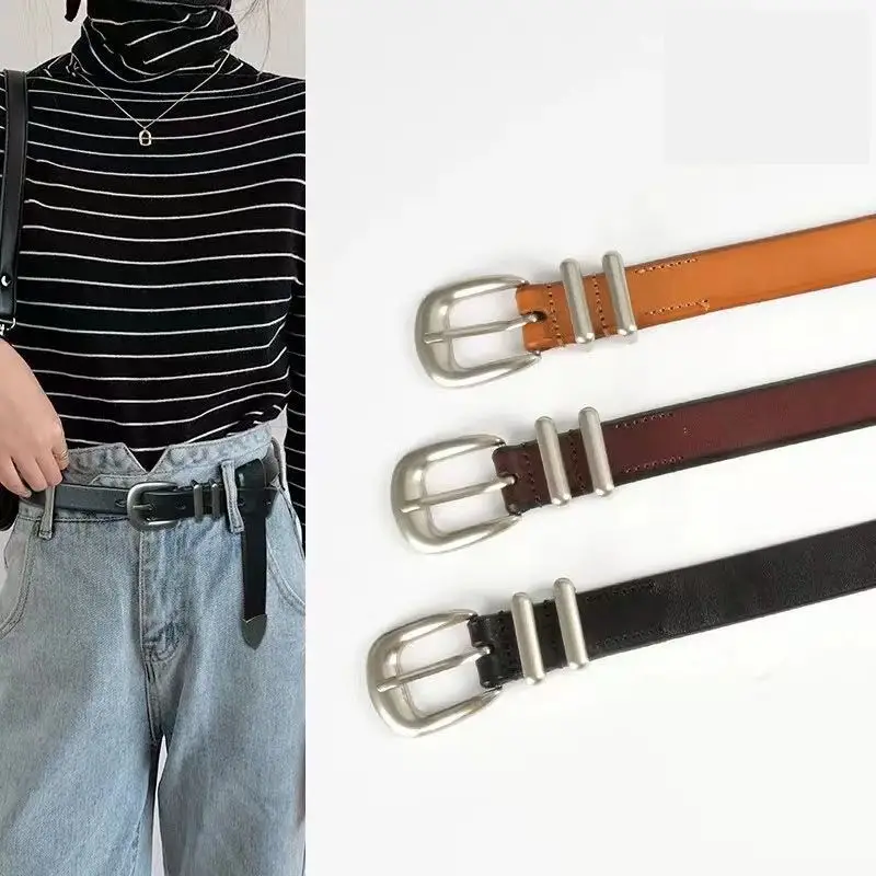 Black Vintage Slimming Belt with Buckle for Women — feature 2
