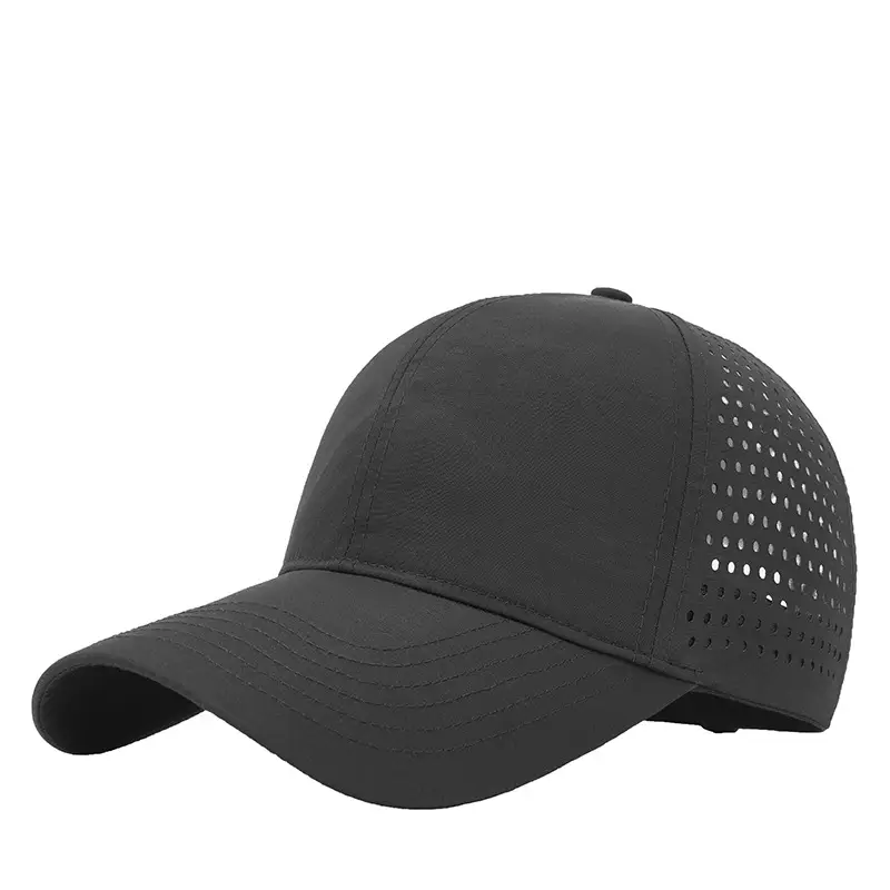 Women's White Nylon Sun Hat with Duck Tongue Mesh - Image 21
