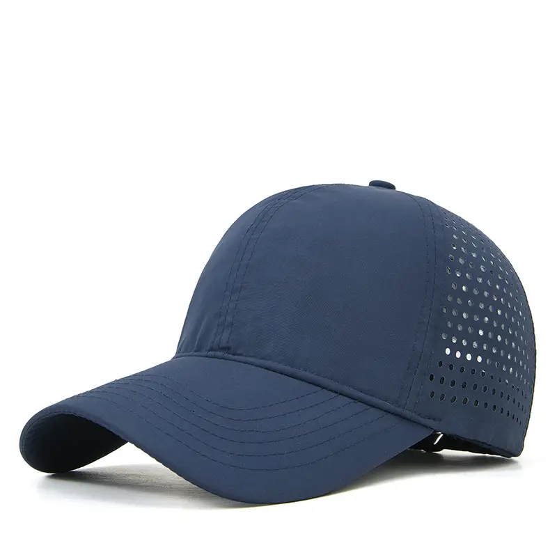 Women's White Nylon Sun Hat with Duck Tongue Mesh - Image 8