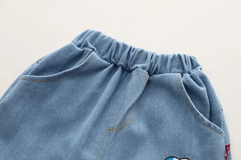 Boys 2023 Yellow Jacket T-Shirt Blue Jeans Set — feature 13