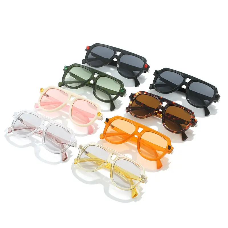 Orange Frame Toad Sunglasses for Men Women Party Photo Wear - Image 12