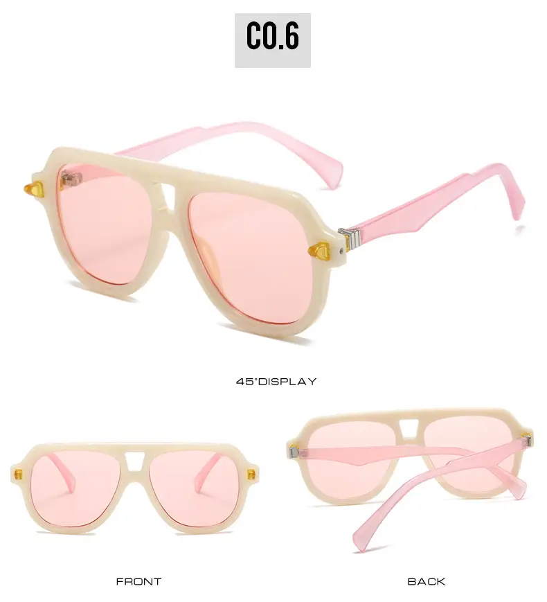 Orange Frame Toad Sunglasses for Men Women Party Photo Wear β feature 12