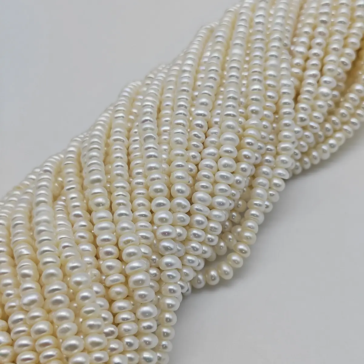 4-5mm Natural Freshwater Cultured Pearl Beads - Image 5