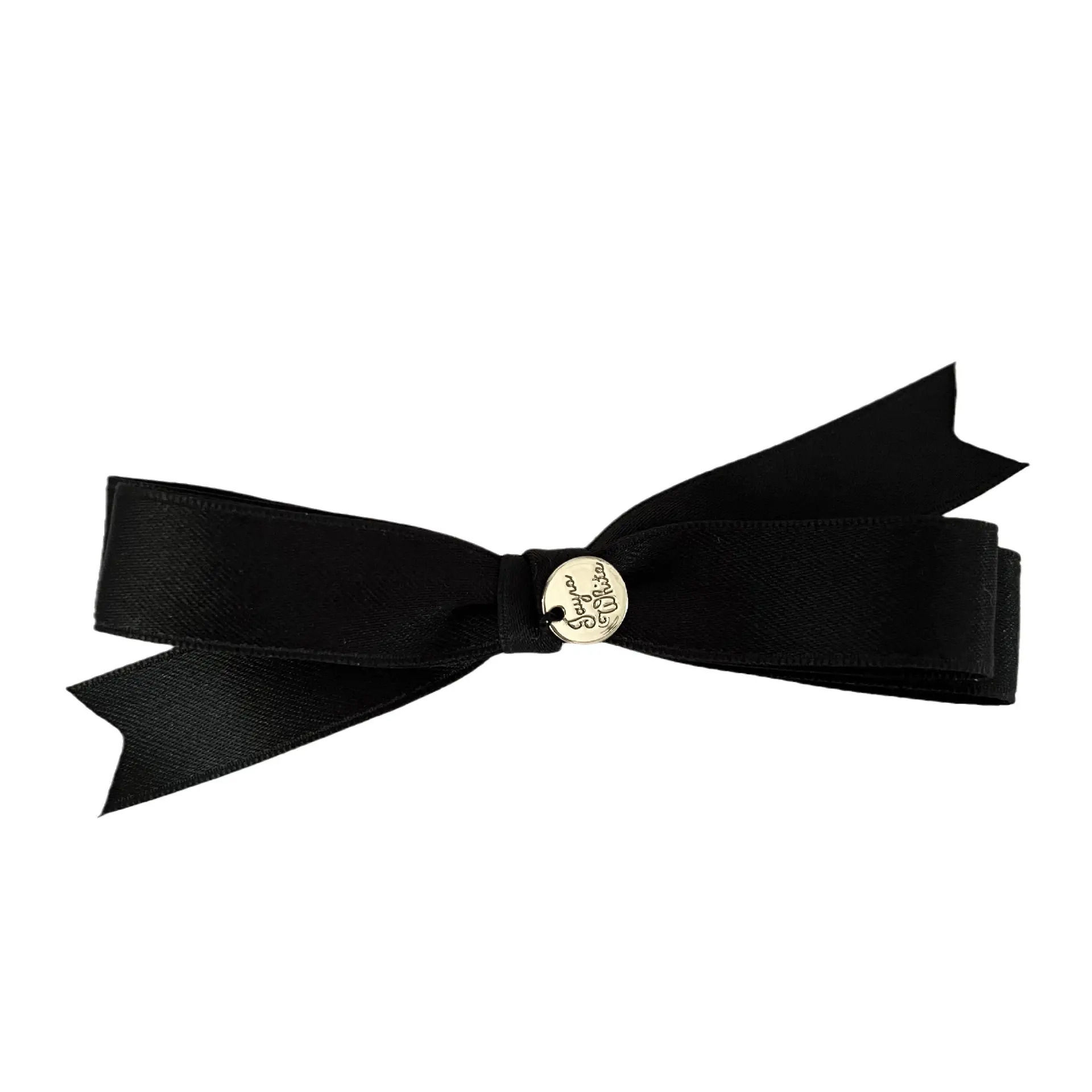 Black Bow Hairpin with Duck Bill Clip for Women - Image 6