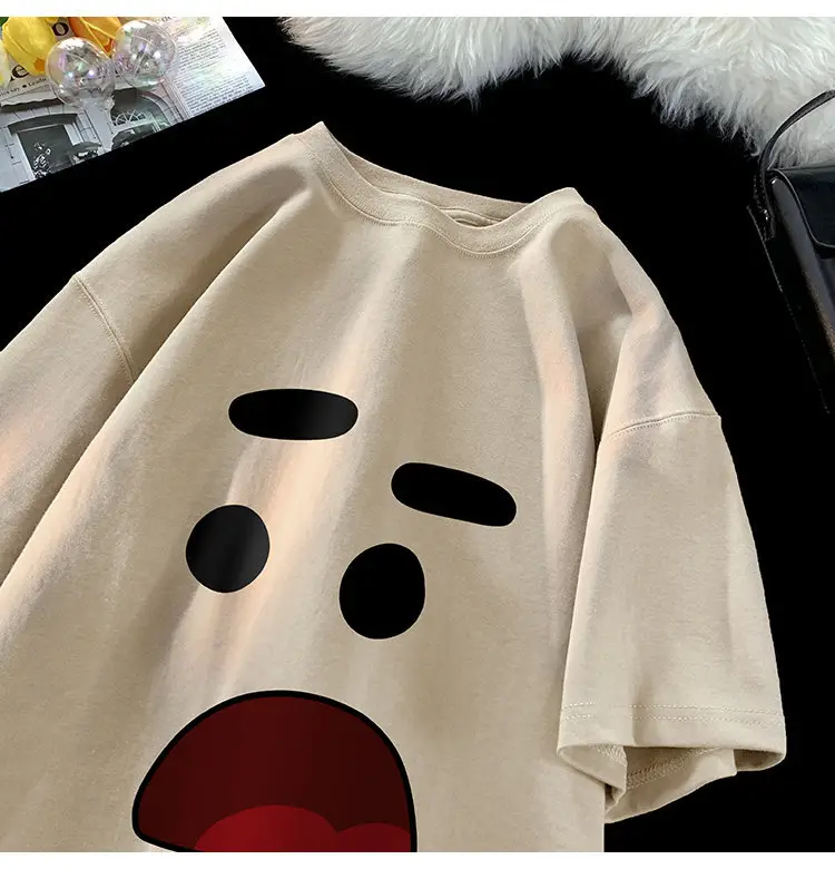 Men Graphic T-Shirt Black Loose Fit Casual Wear — feature 5