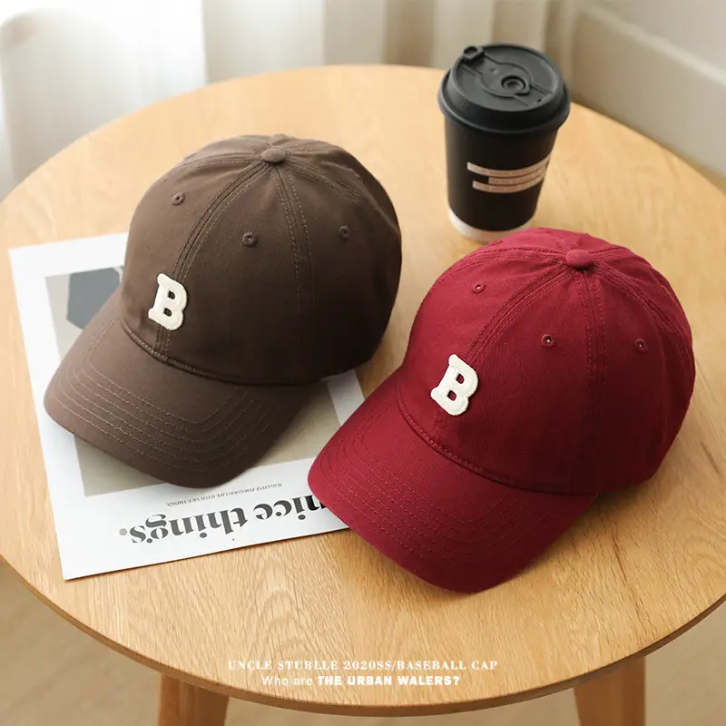 Stubble Baseball Cap Black Wide Brim Cotton — feature 14
