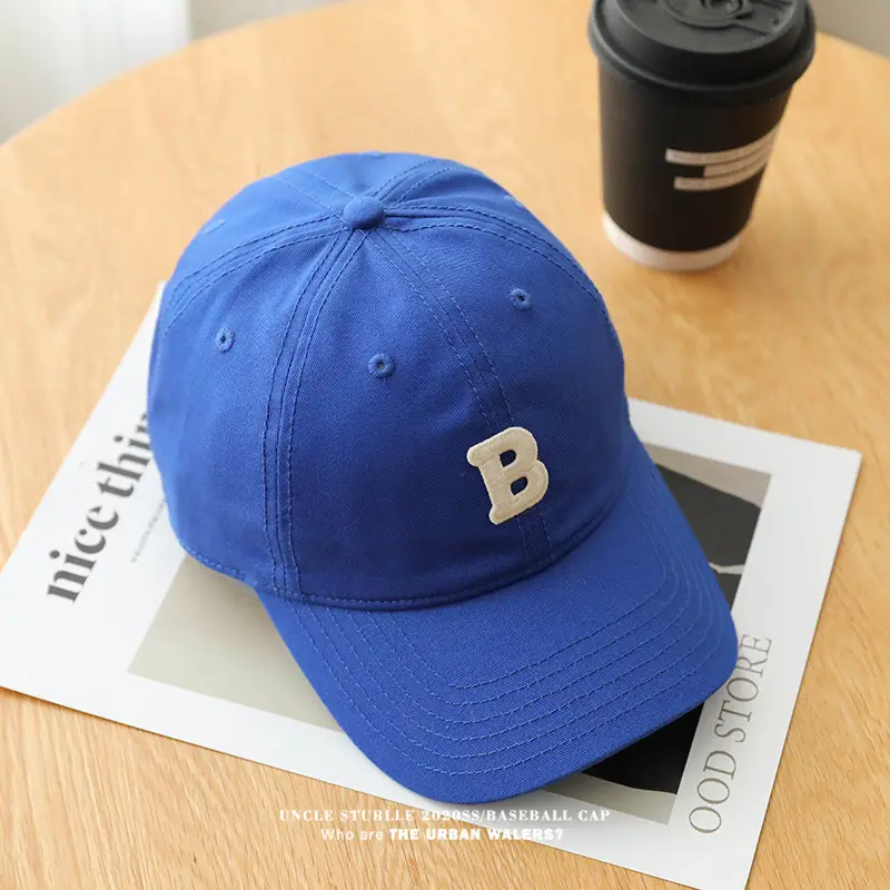 Stubble Baseball Cap Black Wide Brim Cotton — feature 17