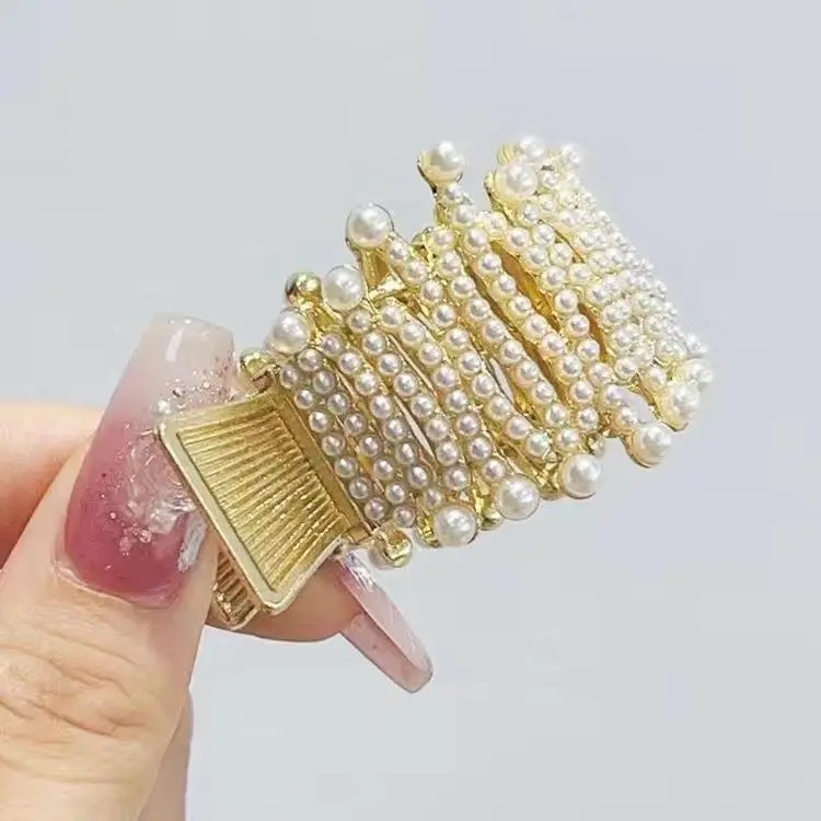 Chinese Style Pearl Rhinestone Fairy Grip Ring - Image 22