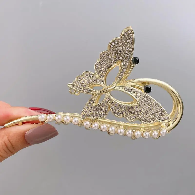 Chinese Style Pearl Rhinestone Fairy Grip Ring - Image 7