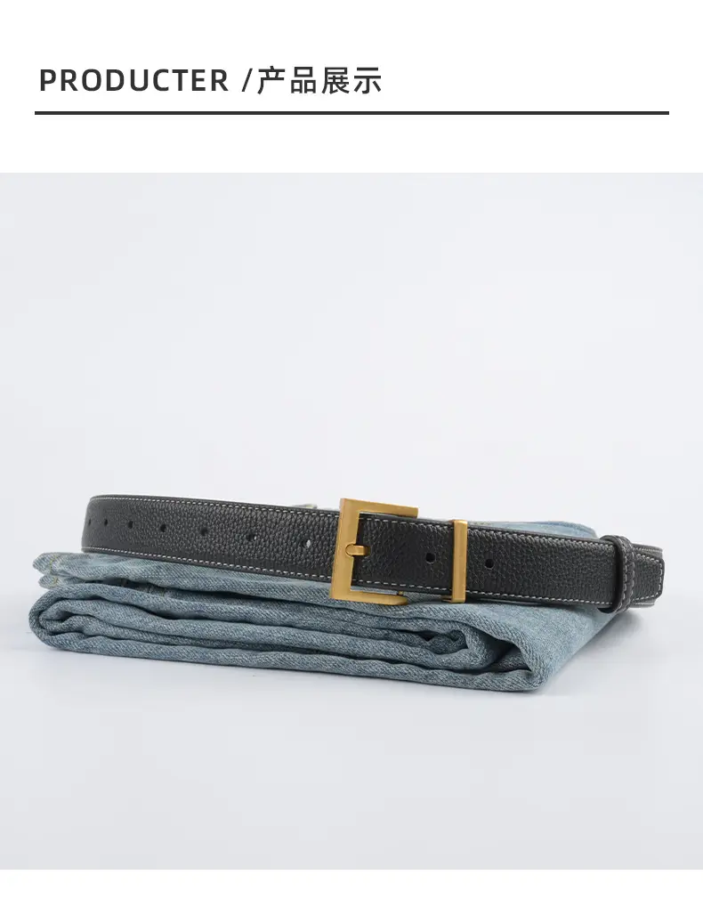 Women's Genuine Leather Belt Mustard with Buckle β feature 10