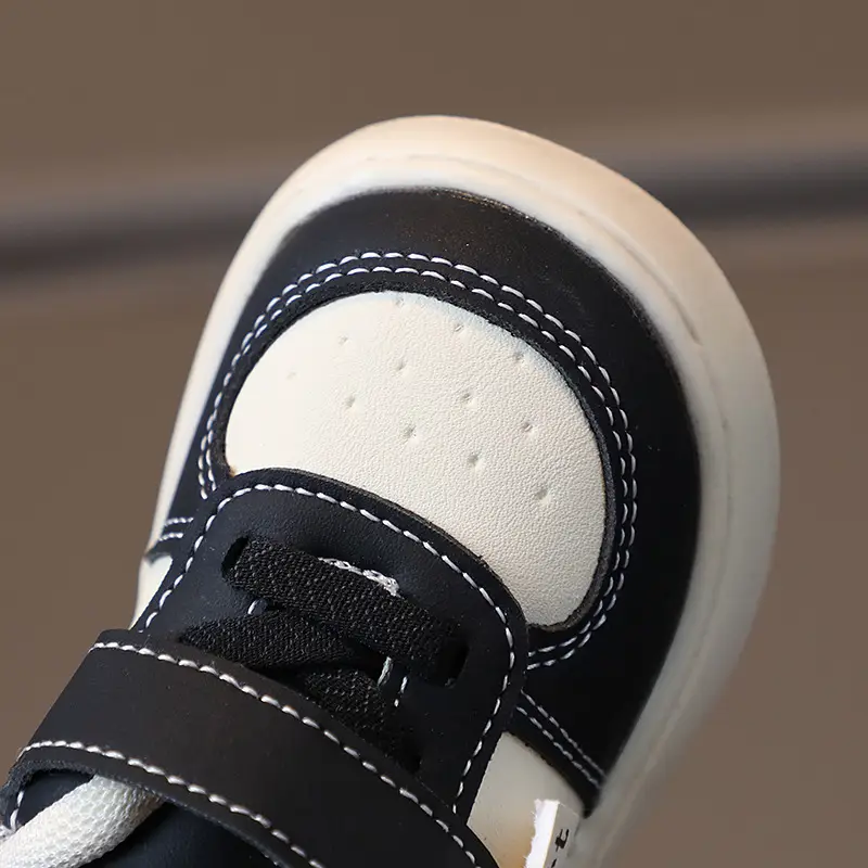 Baby Shoes Black White Soft Bottom Toddler Casual Board Shoes