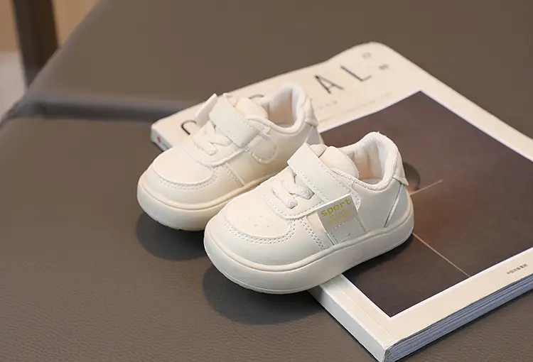 Baby Shoes Black White Soft Bottom Toddler Casual Board Shoes — feature 5