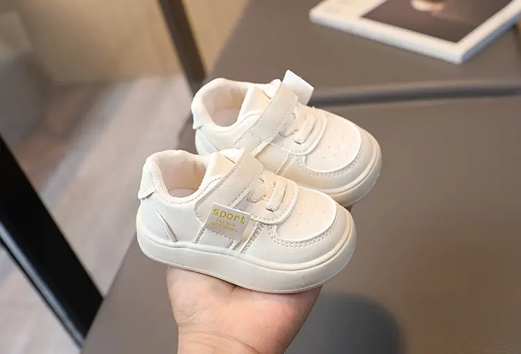 Baby Shoes Black White Soft Bottom Toddler Casual Board Shoes — feature 6