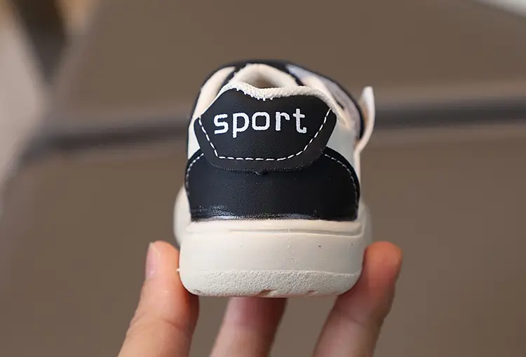 Baby Shoes Black White Soft Bottom Toddler Casual Board Shoes — feature 9