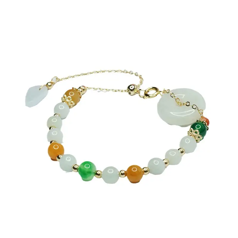 Multicolor Jade Bracelet for Women Fortune & Longevity - Image 6