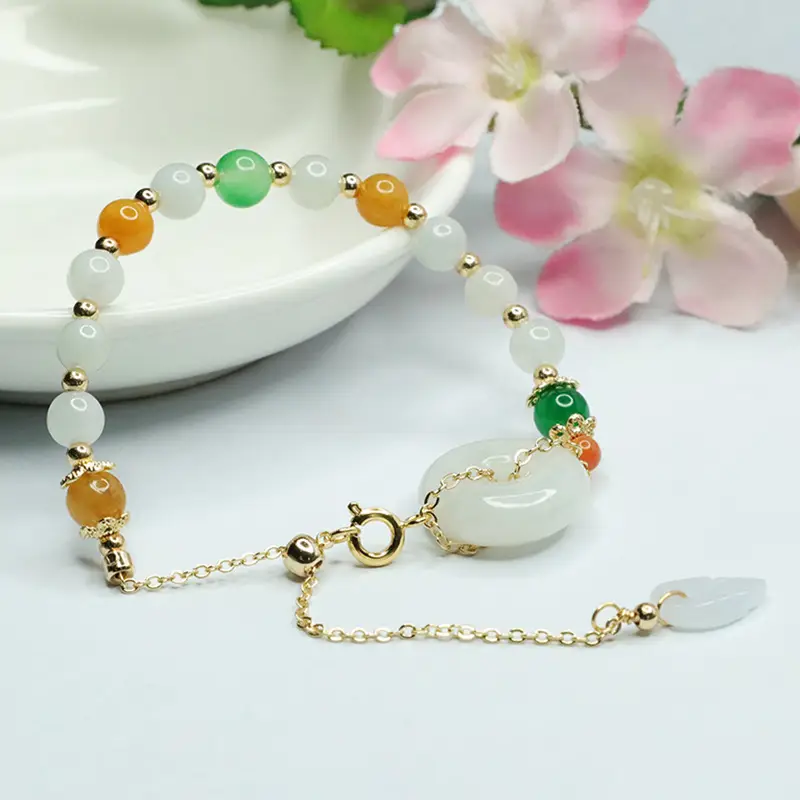 Multicolor Jade Bracelet for Women Fortune & Longevity — feature 9