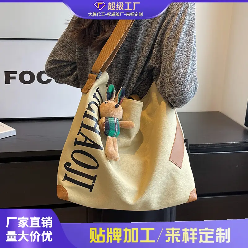Women Canvas Shoulder Bag Large Capacity 2026 - Image 9