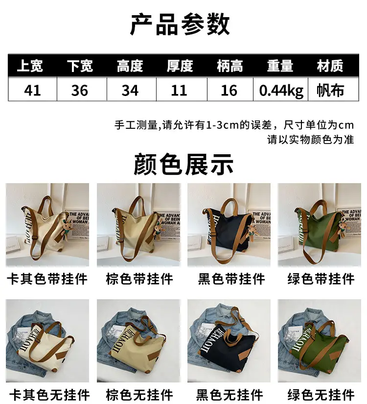 Women Canvas Shoulder Bag Large Capacity 2026 — feature 11