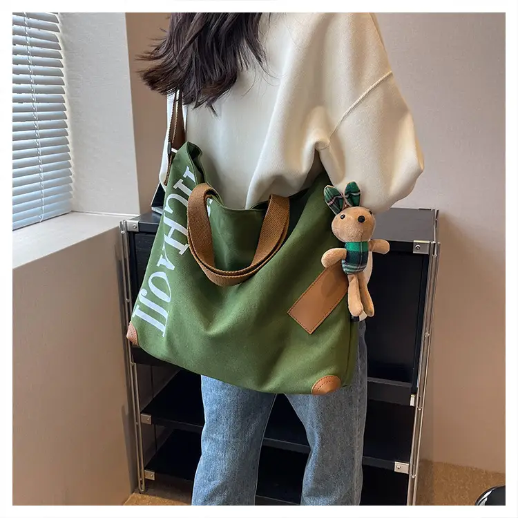 Women Canvas Shoulder Bag Large Capacity 2026 — feature 17