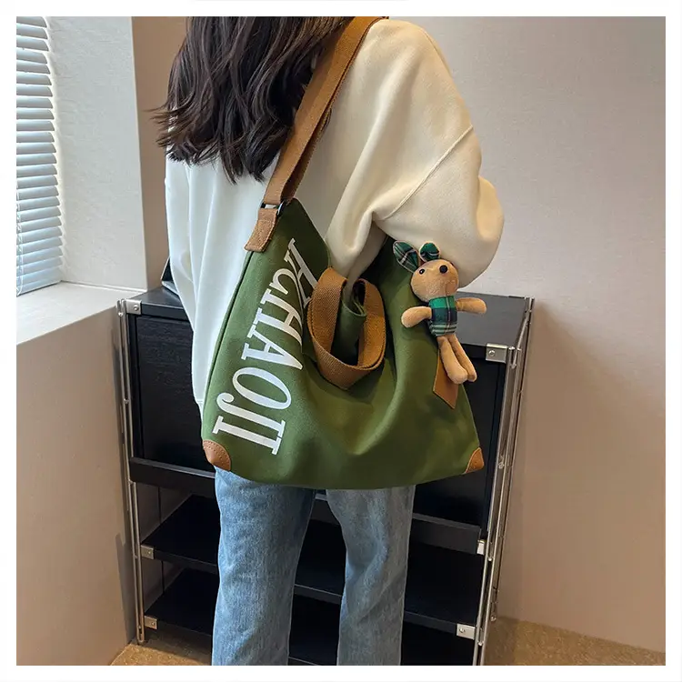 Women Canvas Shoulder Bag Large Capacity 2026 — feature 19