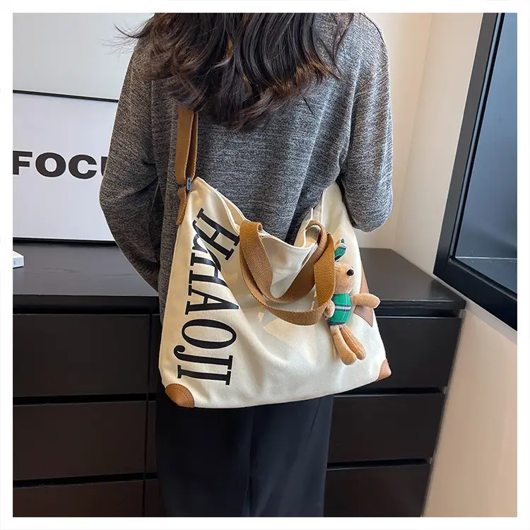 Women Canvas Shoulder Bag Large Capacity 2026 — feature 20