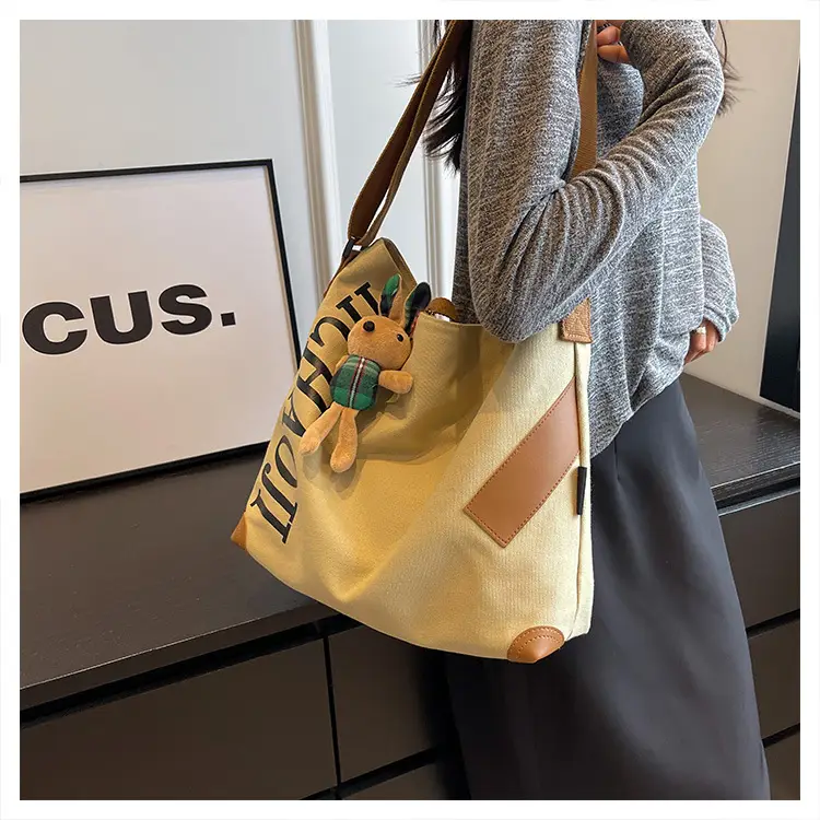 Women Canvas Shoulder Bag Large Capacity 2026 — feature 27
