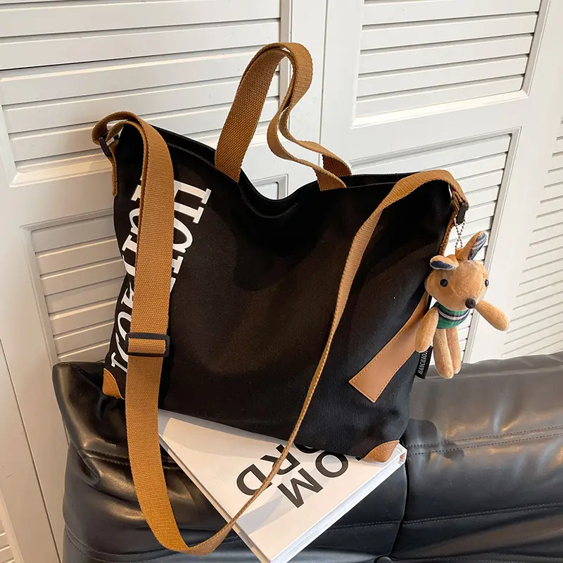 Women Canvas Shoulder Bag Large Capacity 2026 - Image 3