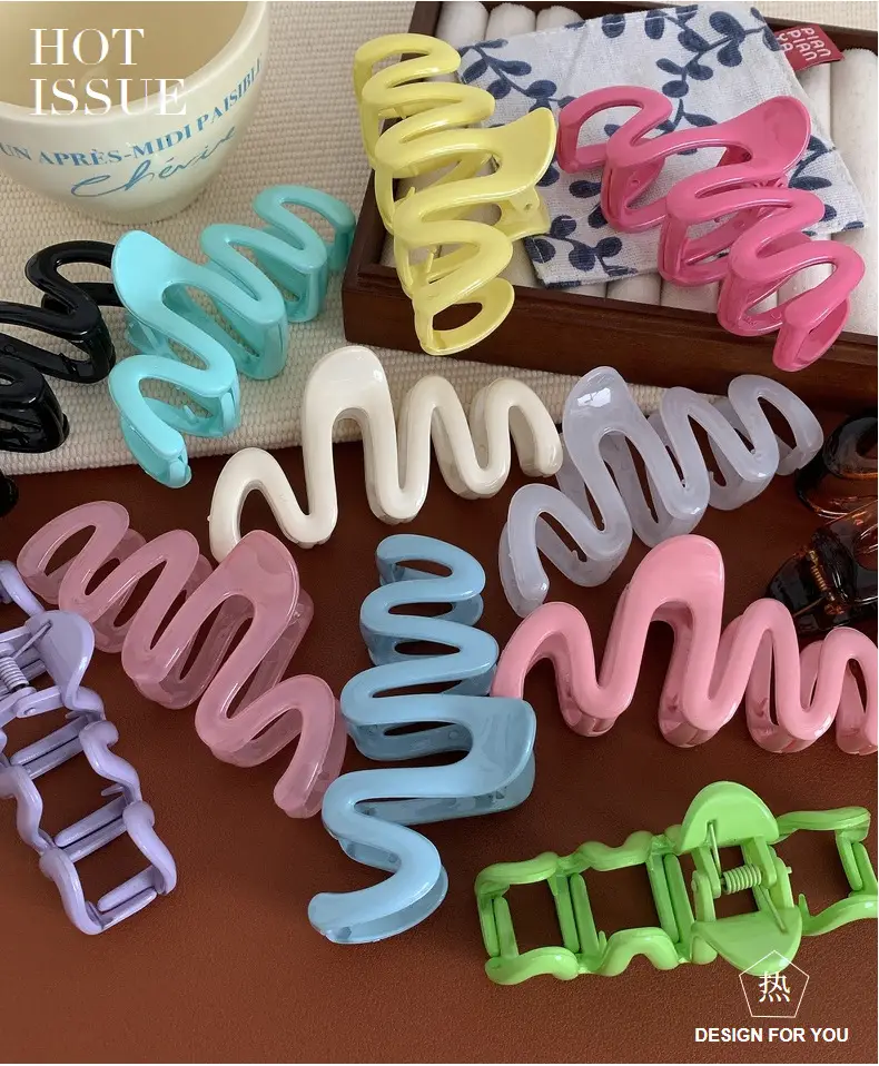 Pink Wave Hair Clip for Back of Head 2025 — feature 3