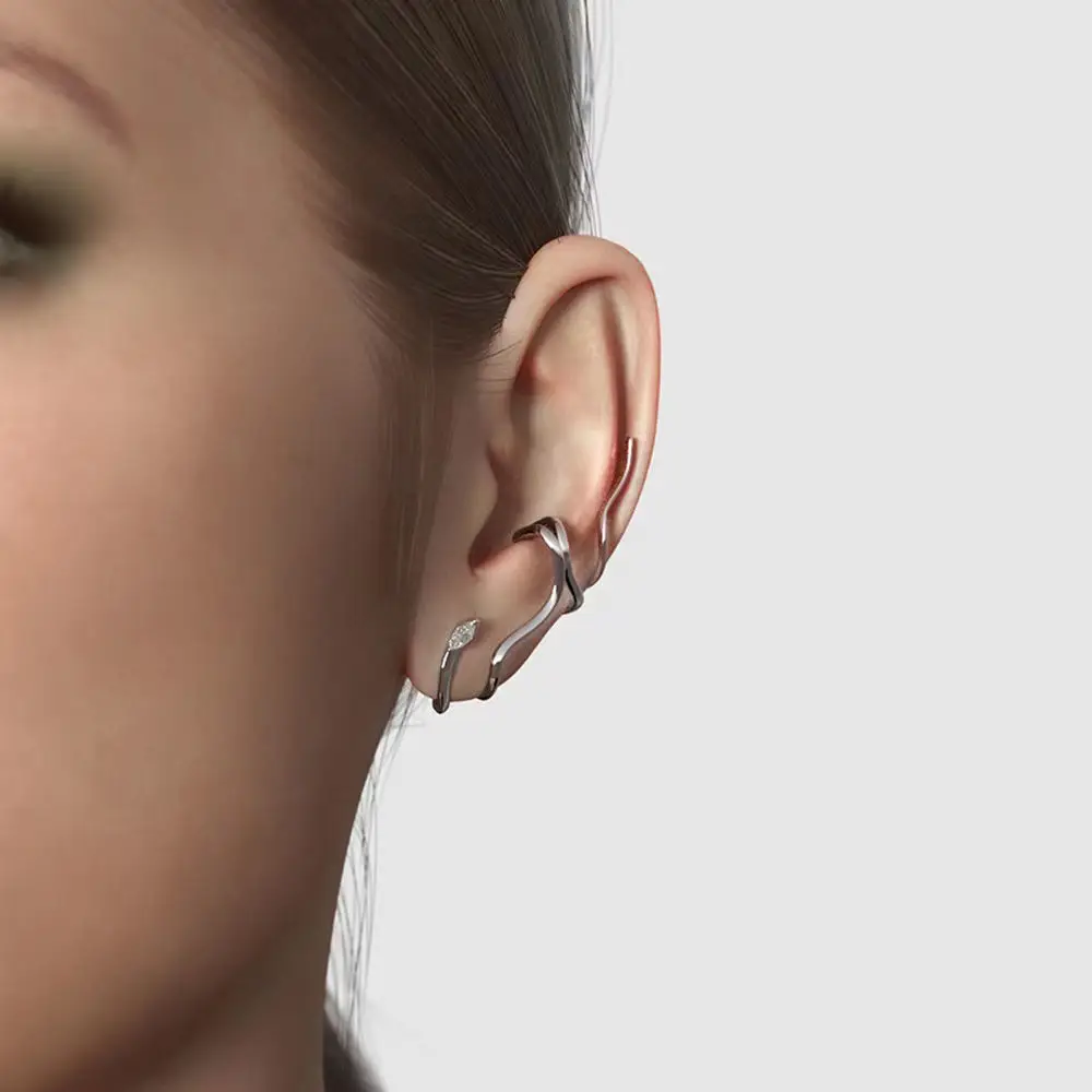 Retro Geometric Light Luxury Ear Stud Earrings for Women - Image 3